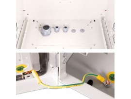 Digitus zidni kabinet 12U 713 600x600 siv sestavljen zunanji IP55