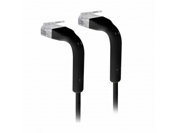 Ubiquiti patch UTP CAT.6 3m črn upogljiv
