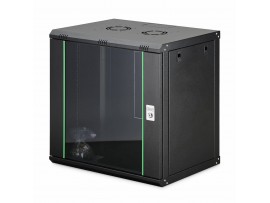 Digitus zidni kabinet 12U 638 600x450 črn sestavljen DN-19 12-U-EC-SW