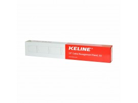 KELine organizator 1U rack 42x37mm kovinski z metlico črn RAB-VP-X61-A2