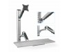 Digitus stenski nosilec monitor s flex polico srebrn DA-90354