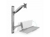Digitus stenski nosilec monitor s flex polico srebrn DA-90354