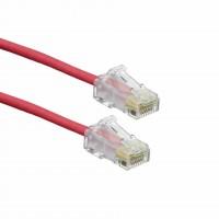 Leviton patch UTP CAT.6 6,1m rdeč 3,8mm HighFlex P12 6H4P0-20R