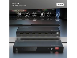 Digitus HDMI stikalo 4x1 8K 60Hz DS-55335