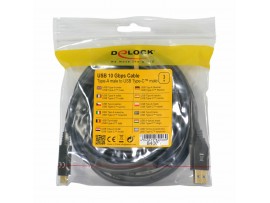 Delock kabel USB 3.2 A-C 3m črn 84006