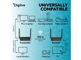 Digitus line extender HDMI KVM 4K brezžični SET 100m DS-55360