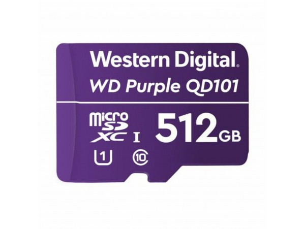 WD PURPLE microSD XC 512GB spominska kartica QD101