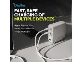Digitus polnilec 140W USB 3x TipC TipA PD bel DA-10305