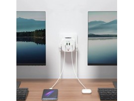 Tech-Protect razdelilec 3x230V s stikalom USB polnilec TipA-C PCL3x4