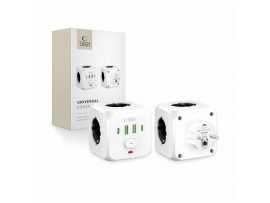 Tech-Protect razdelilec 3x230V s stikalom USB polnilec TipA-C PCL3x4