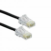Leviton patch UTP CAT.6 3m črn 3,8mm HighFlex P24 6H4P0-10E