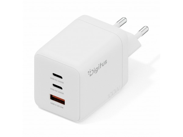 Digitus polnilec 100W USB 2x TipC TipA PD bel DA-10304