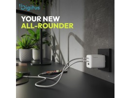 Digitus polnilec 100W USB 2x TipC TipA PD bel DA-10304