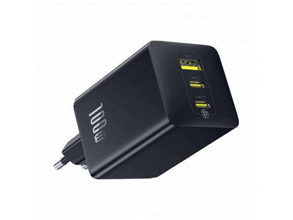 Baseus polnilec 100W USB 2xTipC TipA EnerFill črn FE11