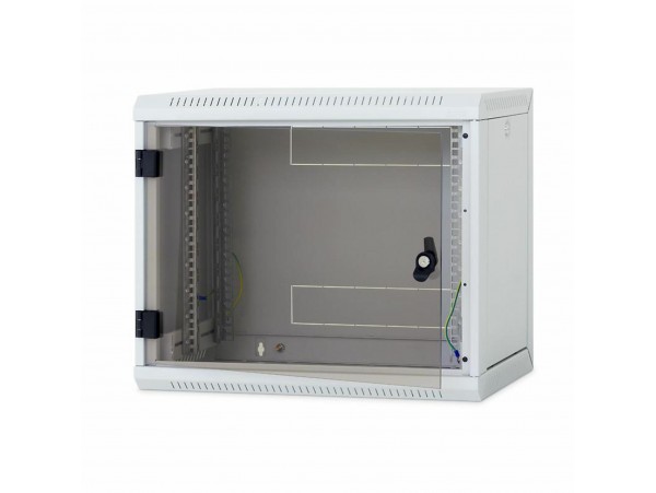 Triton kabinet zidni 12U 635 600x500 siv sestavljen snemljive stranice