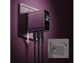Baseus polnilec 100W USB 3xTipC Display PicoGo Pro Dark Cherry AH22