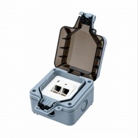 Value nadometna vtičnica 2x keystone prazna zunanja 26.99.0338-16