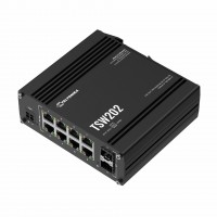 Teltonika stikalo Giga  8-port 8x PoE 2xSFP 240W DIN Profinet Class B TSW202