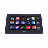 WHITE SHARK tipkovnica Stream Dock črna 15-tipk gaming WSD-100 QILAUT